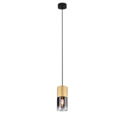 Slika izdelka: TRIO 310600154  ROBIN viseča svetilka medenina/črna 1x max.28W E27