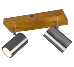 Slika izdelka: TRIO 812400207 MARLEY dvojni reflektor nikelj/les 2x max.35W GU10