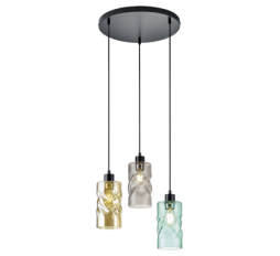 Slika izdelka: TRIO R30533917 SWIRL viseča svetilka večbarvna 3x max.42W E27