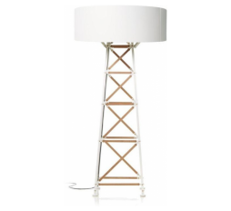 Slika izdelka: MOOI MOLCOL-L-WW CONSTRUCTION L stoječa svetilka bela/les 4x max.60W E27