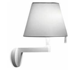 Slika izdelka: ARTEMIDE 0720010A MELAMPO stenska svetilka siva 1x max.46W E14