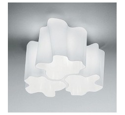 Slika izdelka: ARTEMIDE 0645020A LOGICO MICRO 3x120° stropna svetilka bela steklo 3x max.46W E14